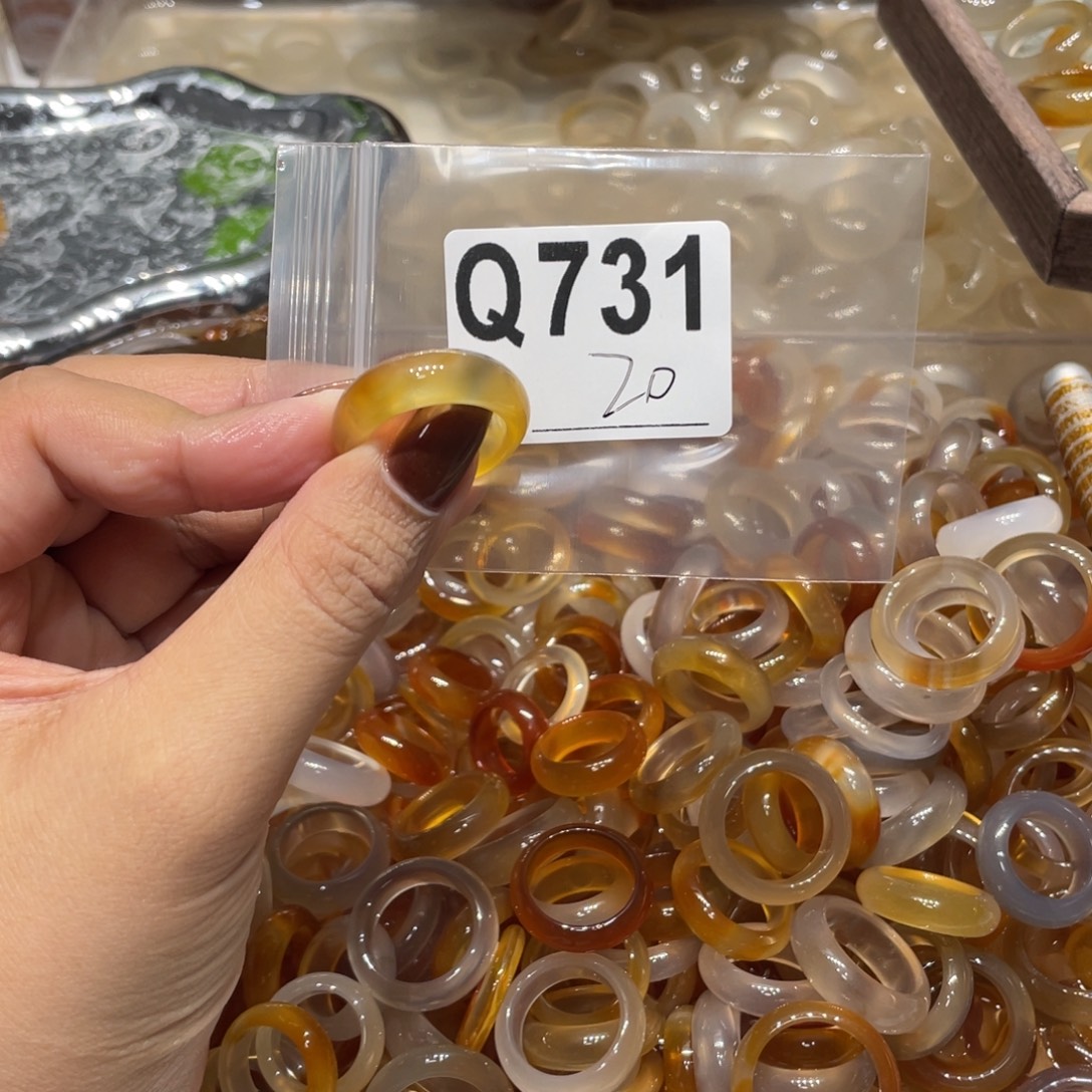 玛瑙/玉髓未镶嵌戒指731