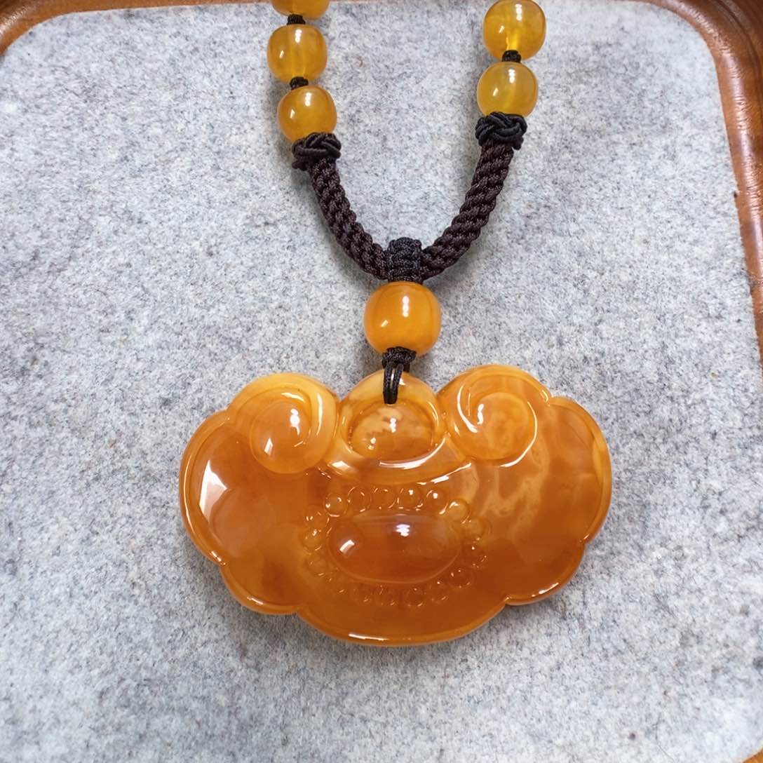 蜜蜡项链未镶嵌蜜蜡吊坠