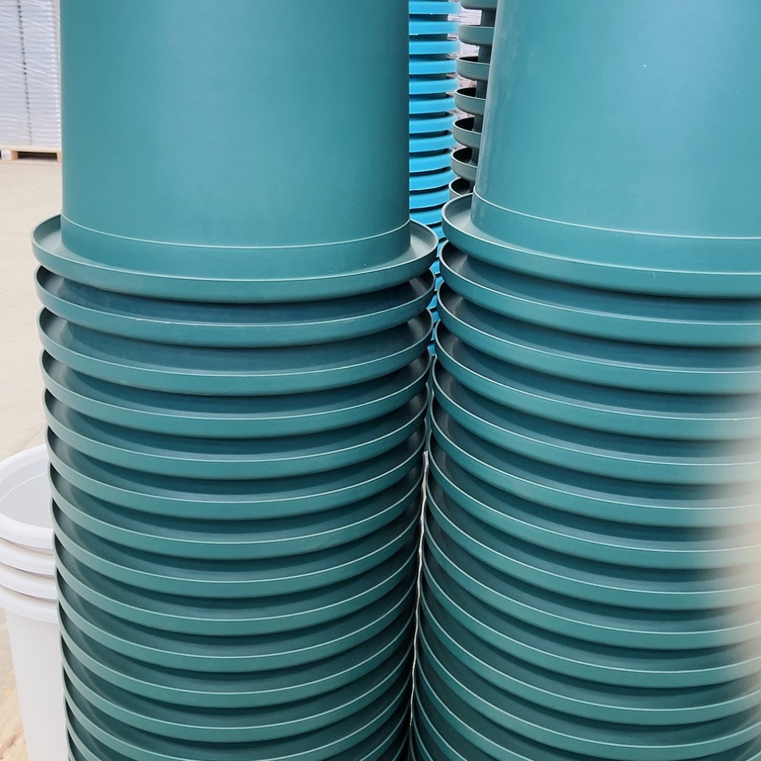 树脂四季盆8#墨绿色5个无托