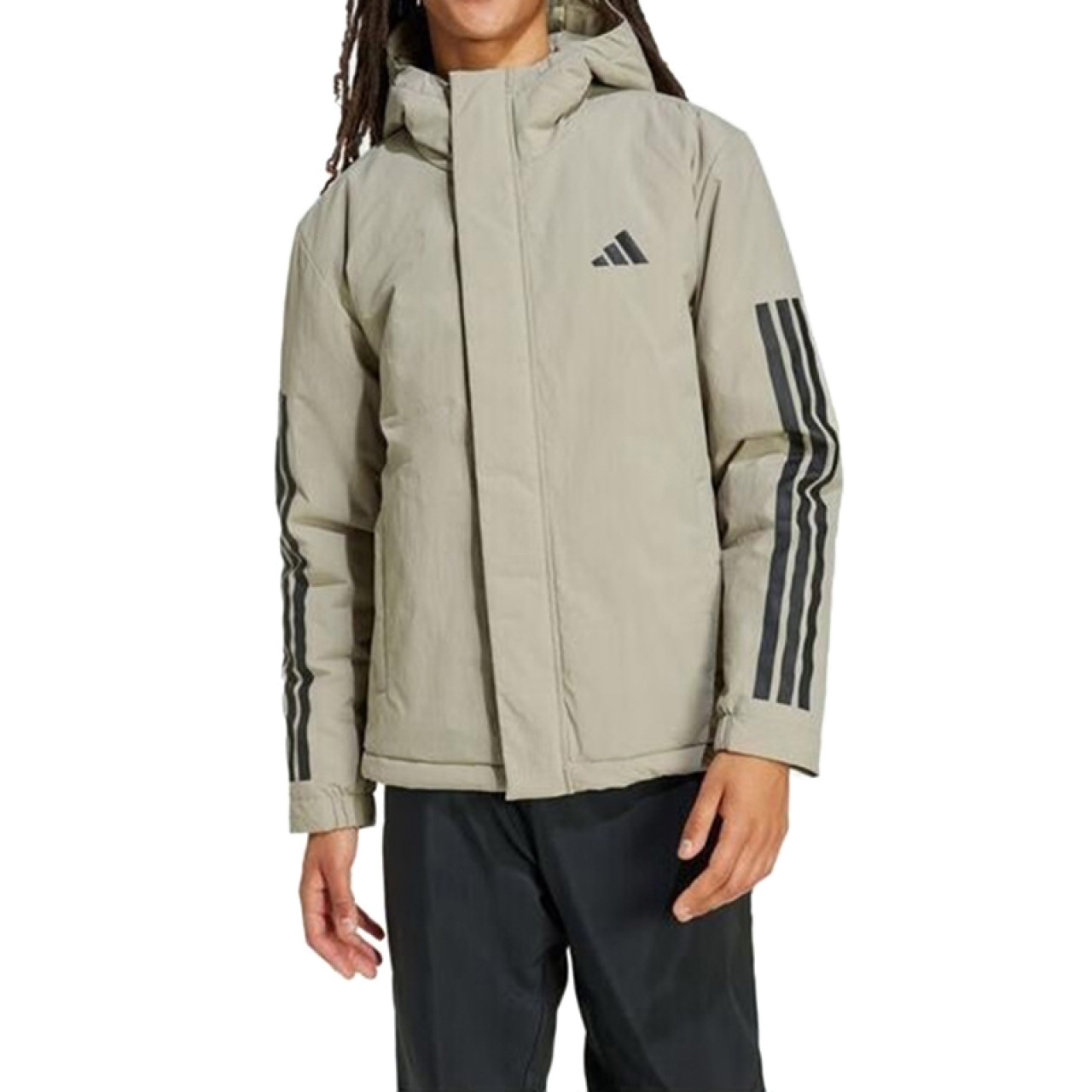 阿迪达斯/Adidas男子运动型格系列男士运动休闲棉服外套 JY8305