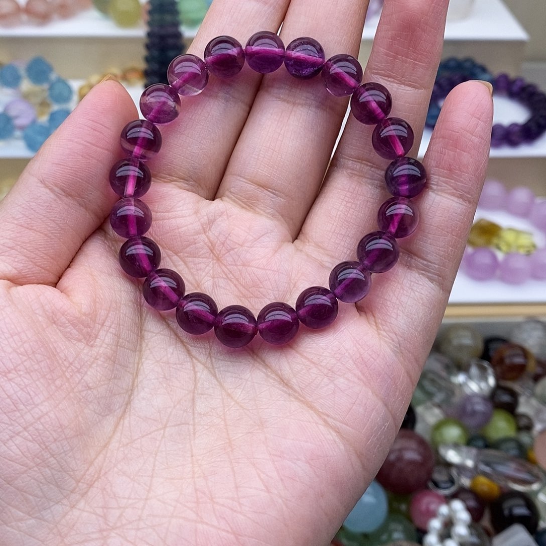 未镶嵌手链萤石紫萤石