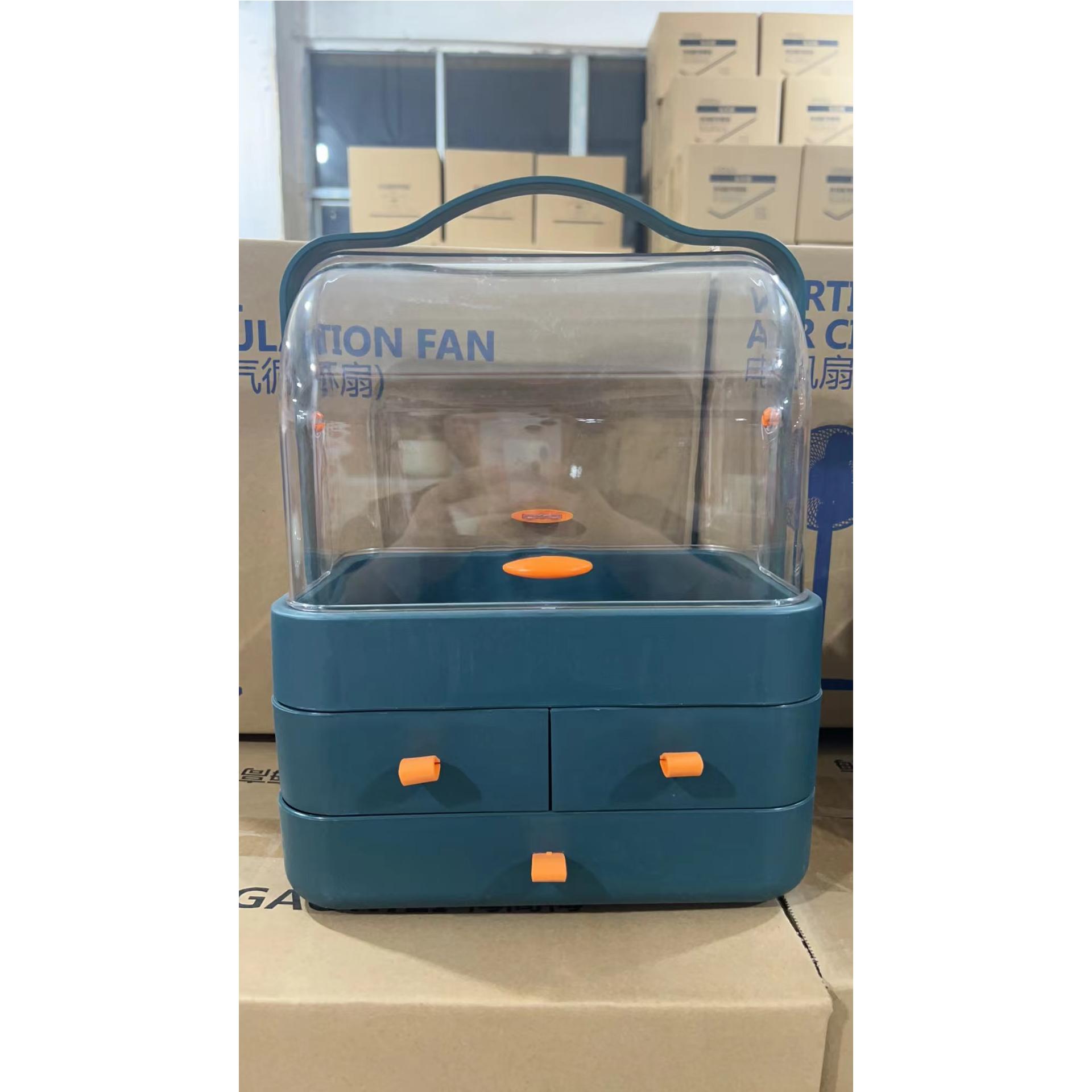 网红桌面化妆品收纳抽屉式带盖家用梳妆台护肤品置物