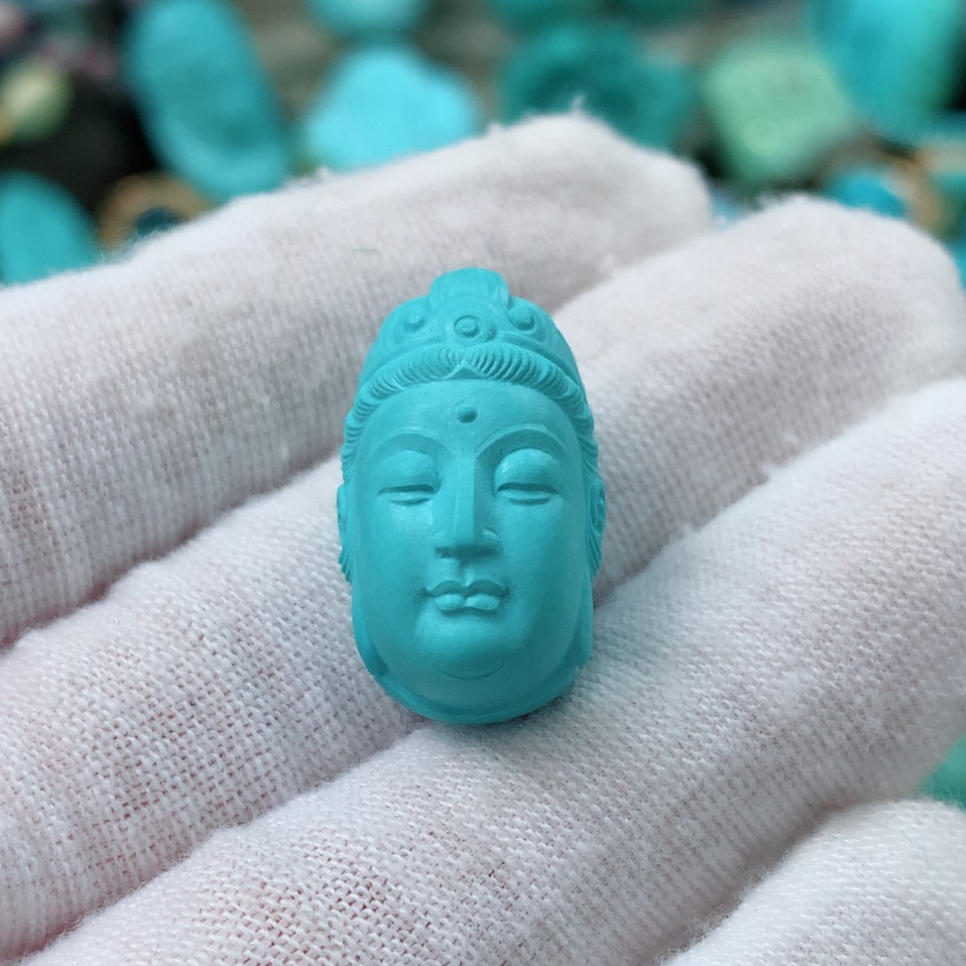 绿松石未镶嵌珠宝半成品