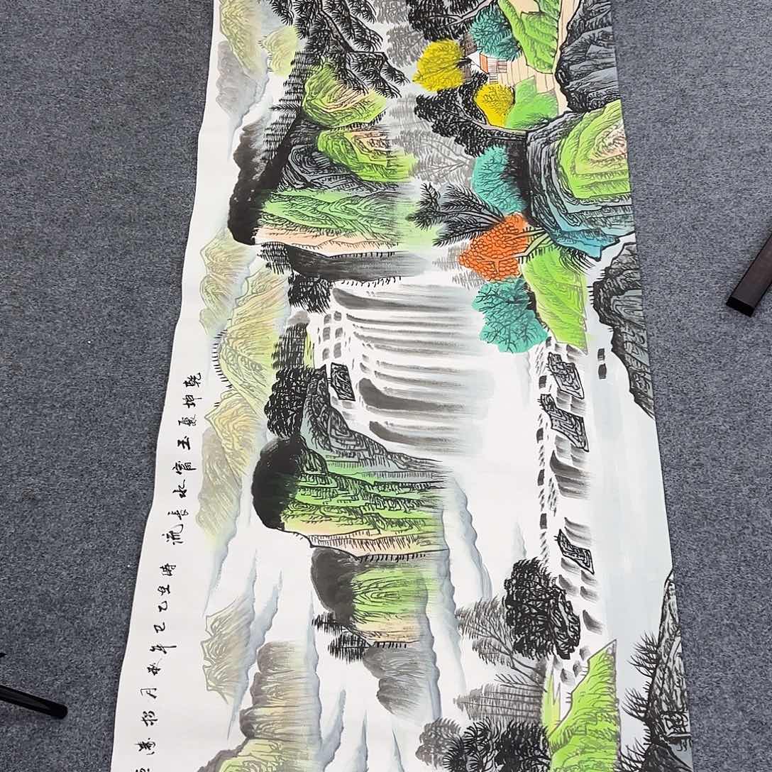 国画作品小姐姐放漏中
