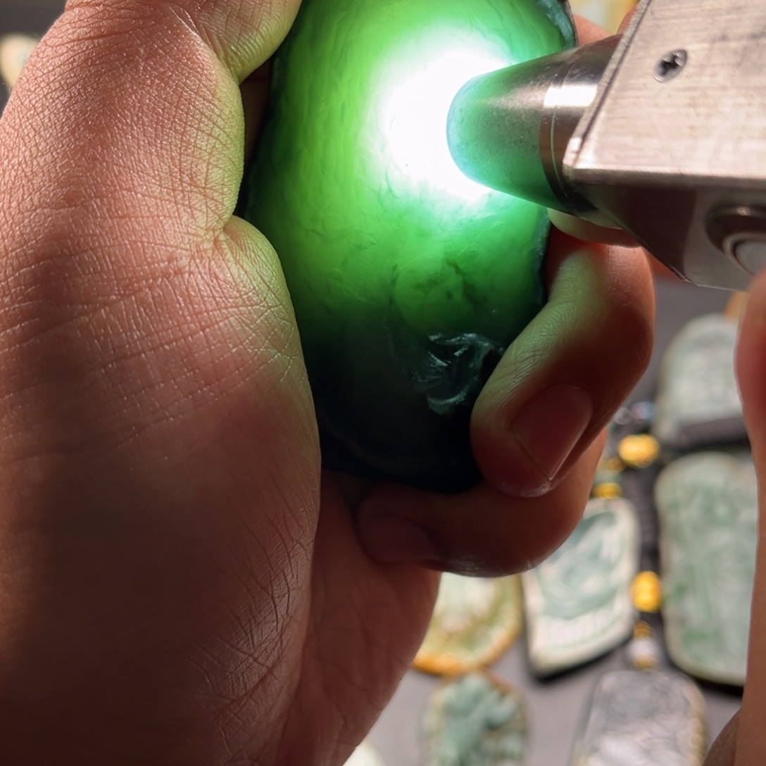 未镶嵌定制翡翠无*赵公明