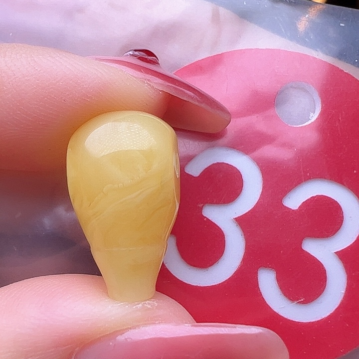 蜜蜡裸石未镶嵌10mm 三通