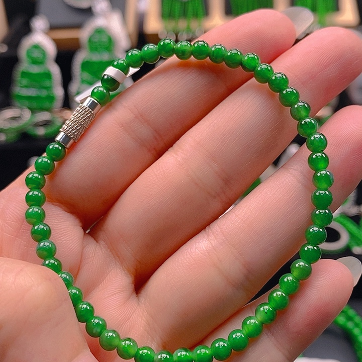 翡翠未镶嵌手链2556888