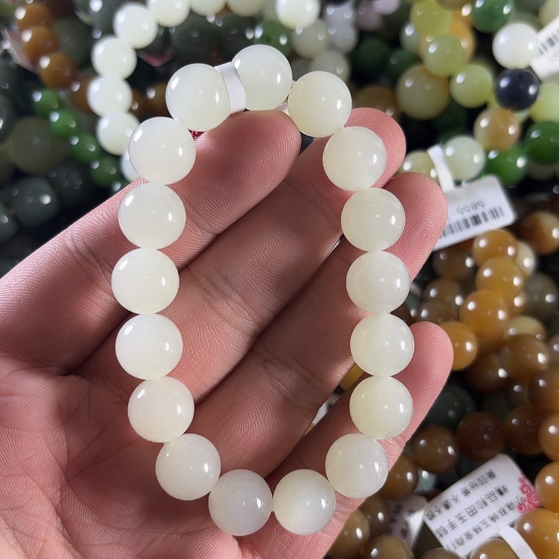 和田玉手链未镶嵌W474