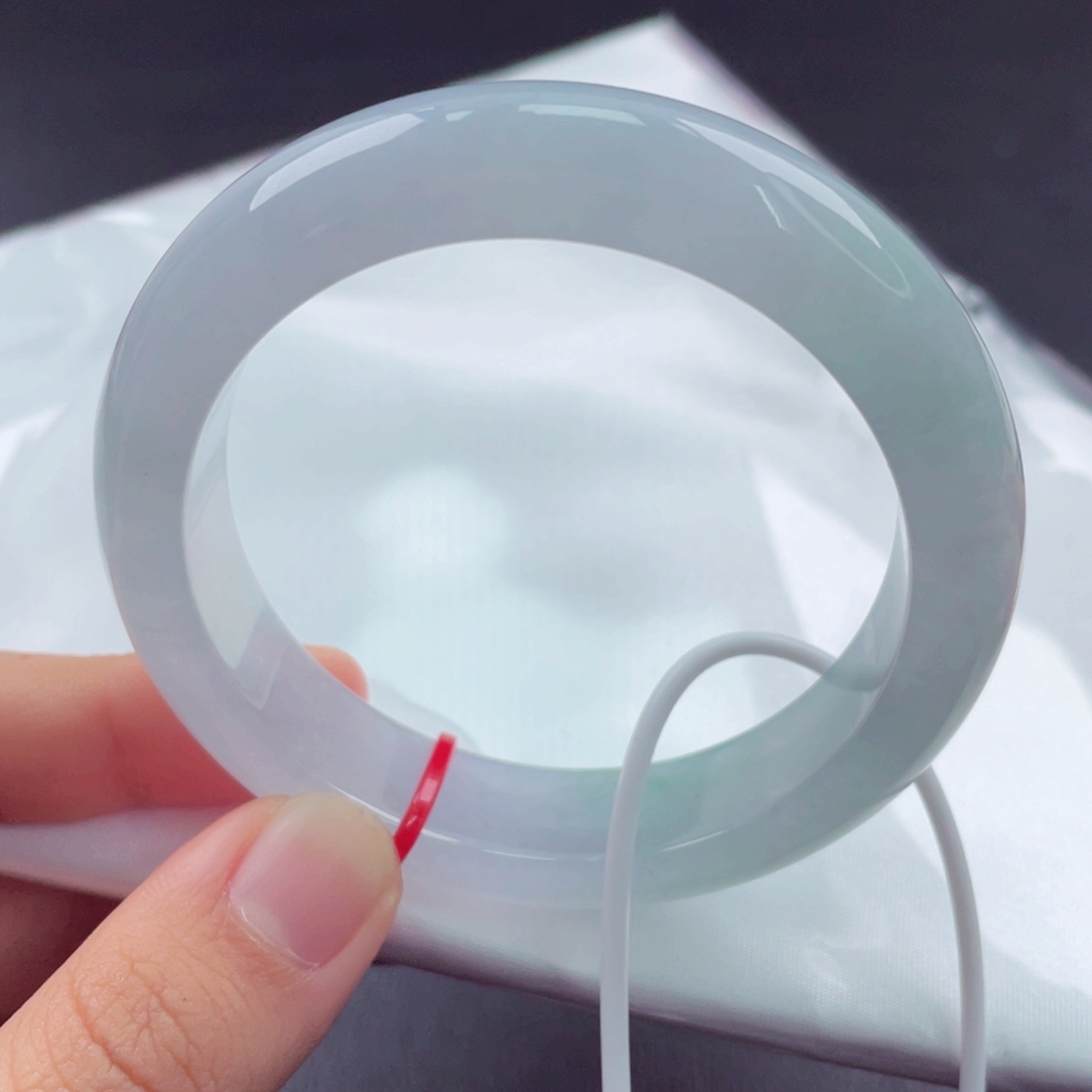 翡翠未镶嵌手镯55正圈