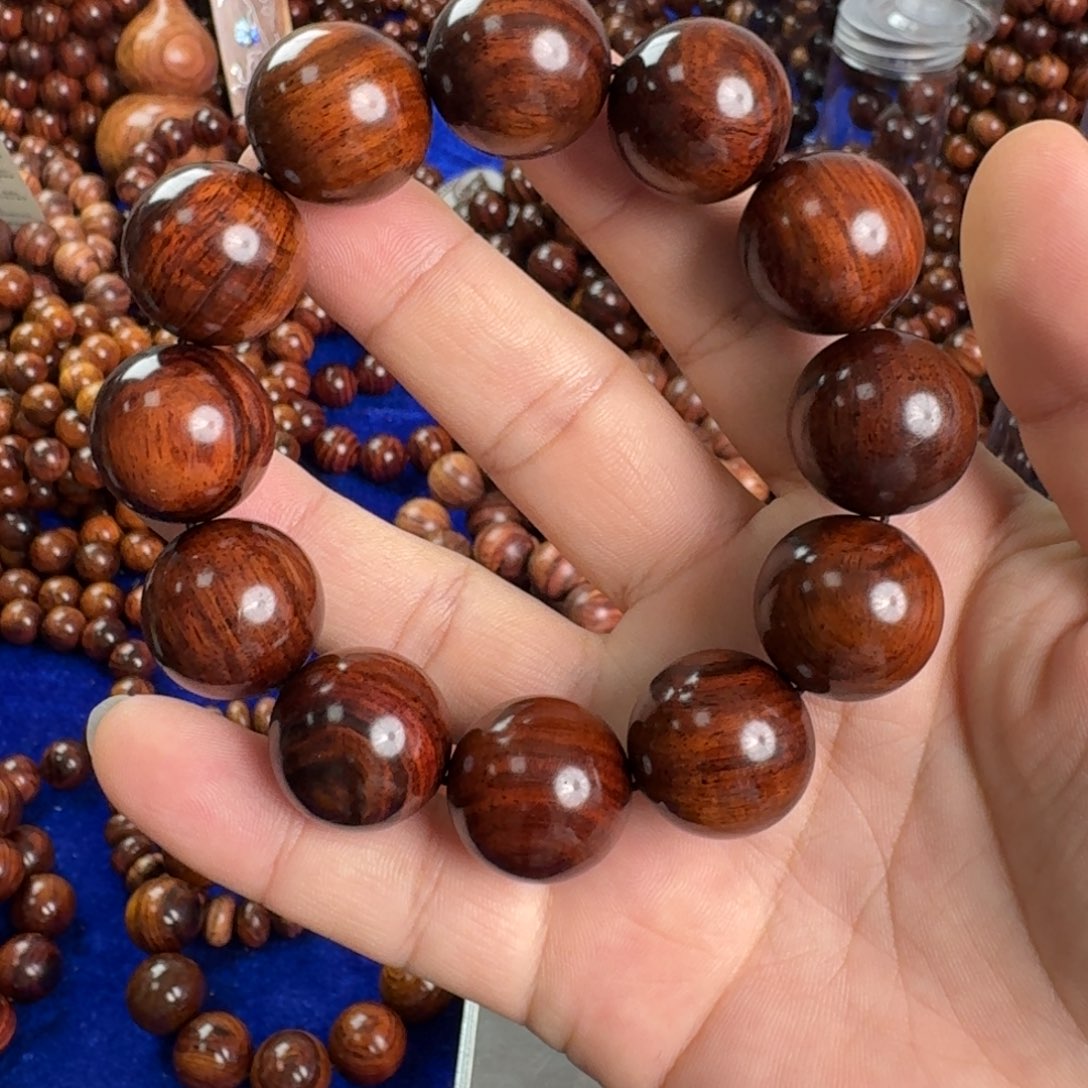 黄花梨/降香黄檀手串/手链臻品2.0规格家具老料海黄手串