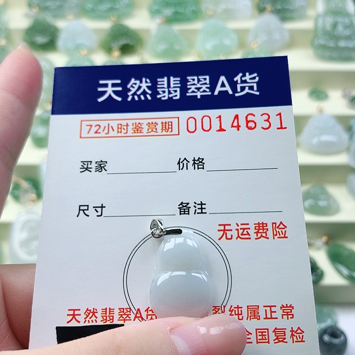 颈饰未镶嵌翡翠吊