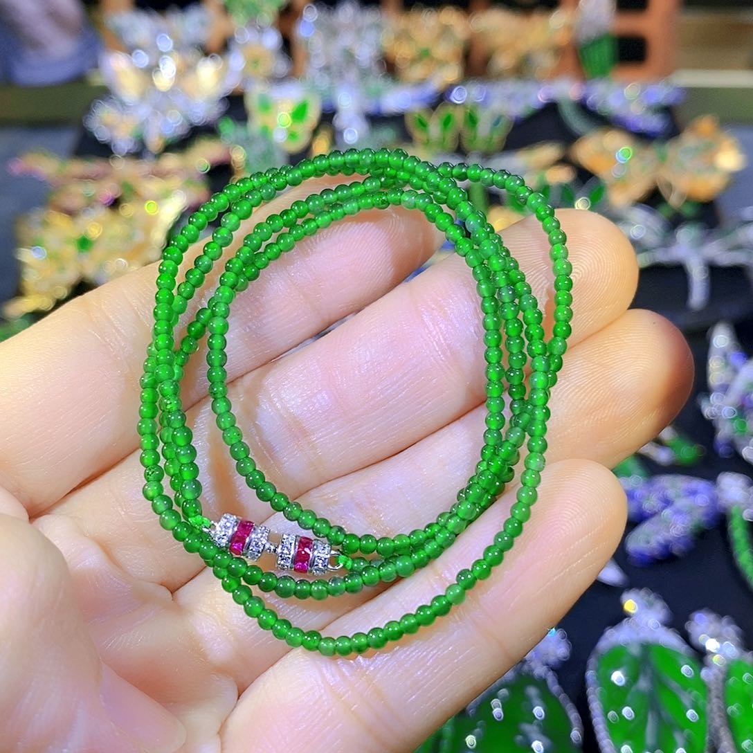 吊坠(不含链)银S925镶嵌翡翠