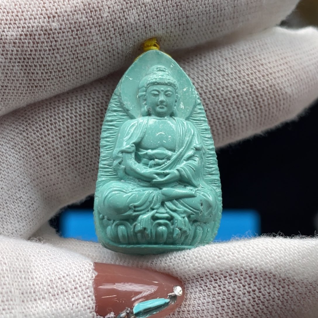 绿松石未镶嵌挂件