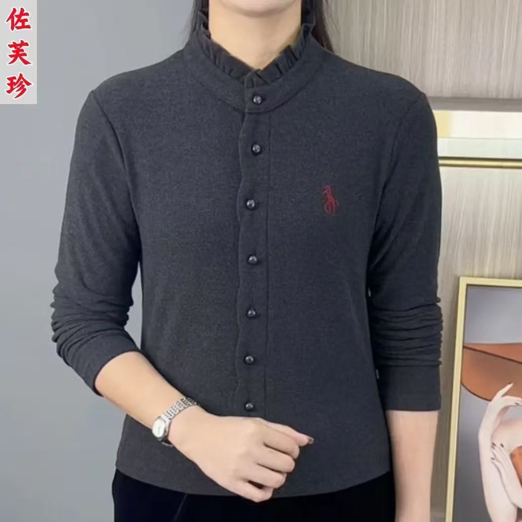 2036加绒木耳边打底衫