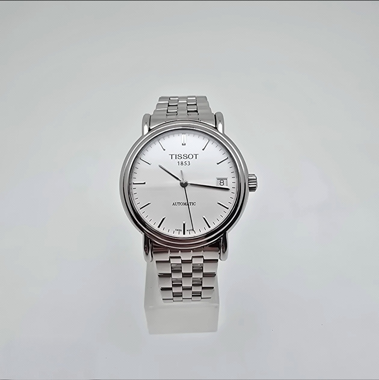 99新 Tissot/天梭 99新/卡森系列/35MM/男款机械/白色经典