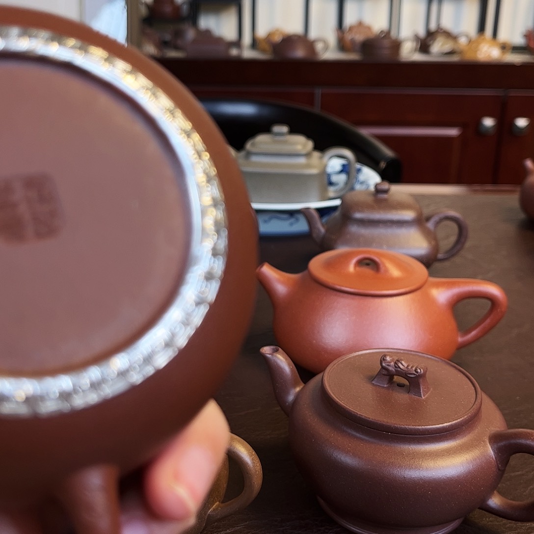 紫砂茶壶灰****嘿微瑕平安壶