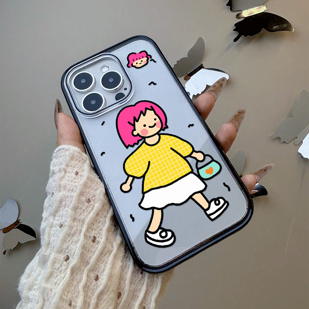 【AI键全包】黄衣女孩适用苹果16promax手机壳iphone15/17