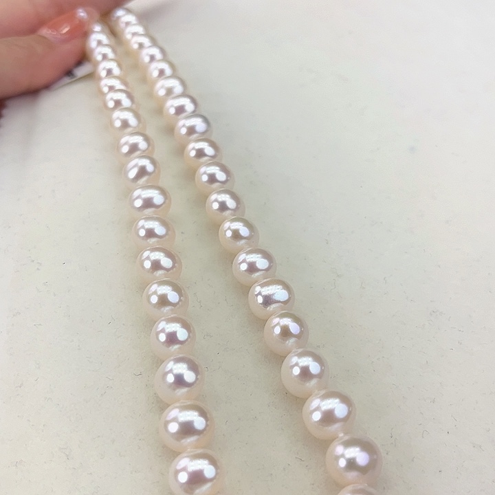 淡水珍珠颈饰银S925镶嵌9➕极光炫彩高品