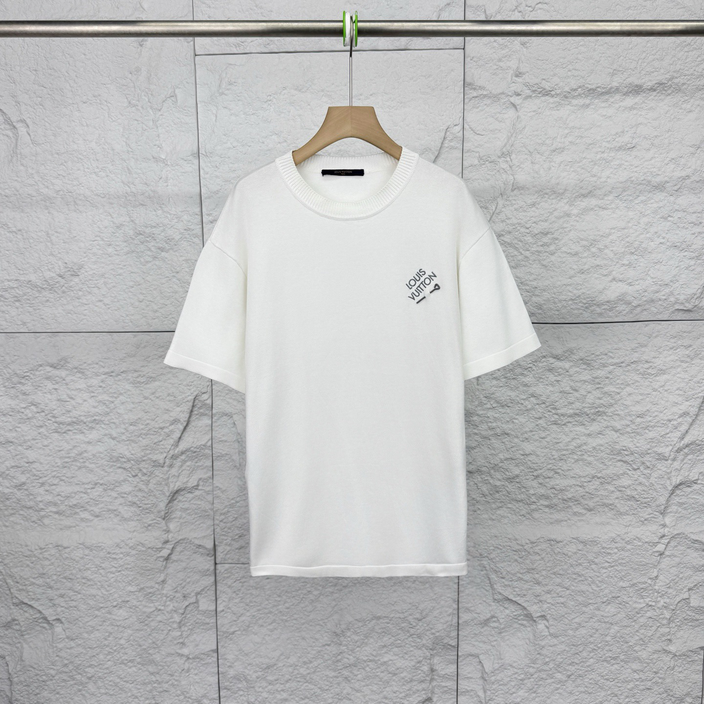 99新 LouisVuitton/路易威登 L码/白色印花图案圆领短袖/17770237