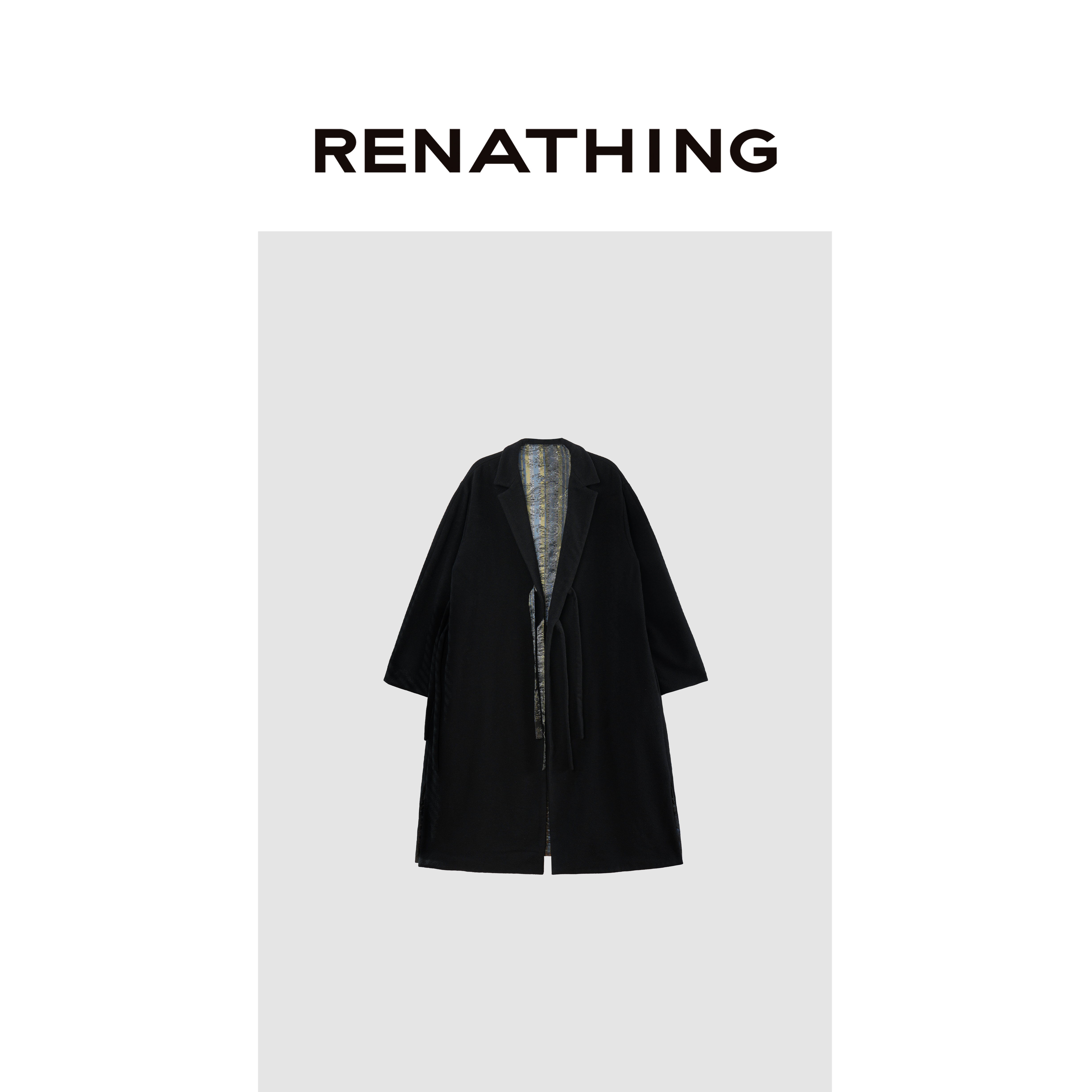 【RENATHING】无扣系带道袍外套
