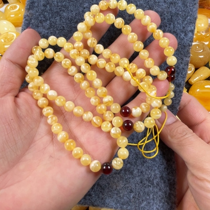 裸石蜜蜡未镶嵌蜜蜡佛珠重20