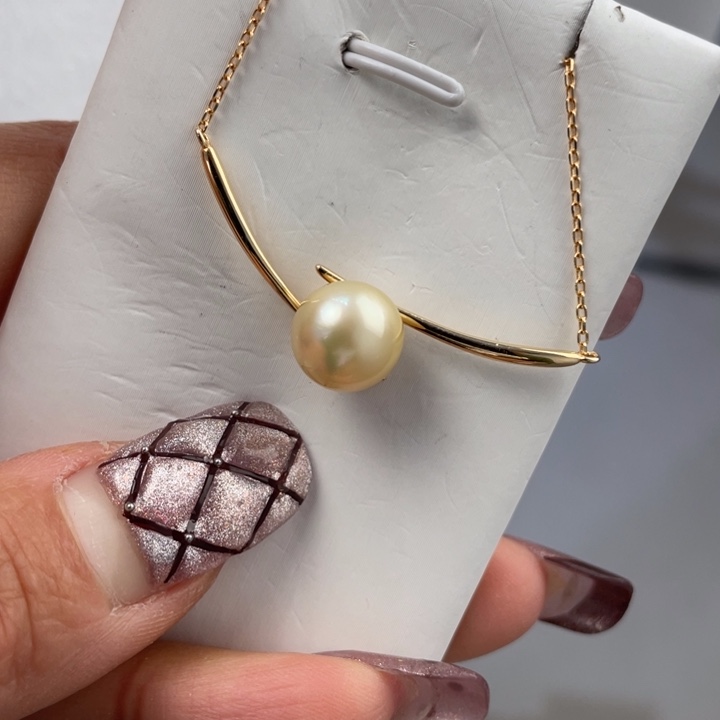 海水珍珠颈饰银S925镶嵌