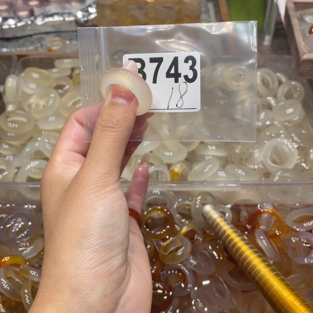 玛瑙/玉髓未镶嵌戒指743