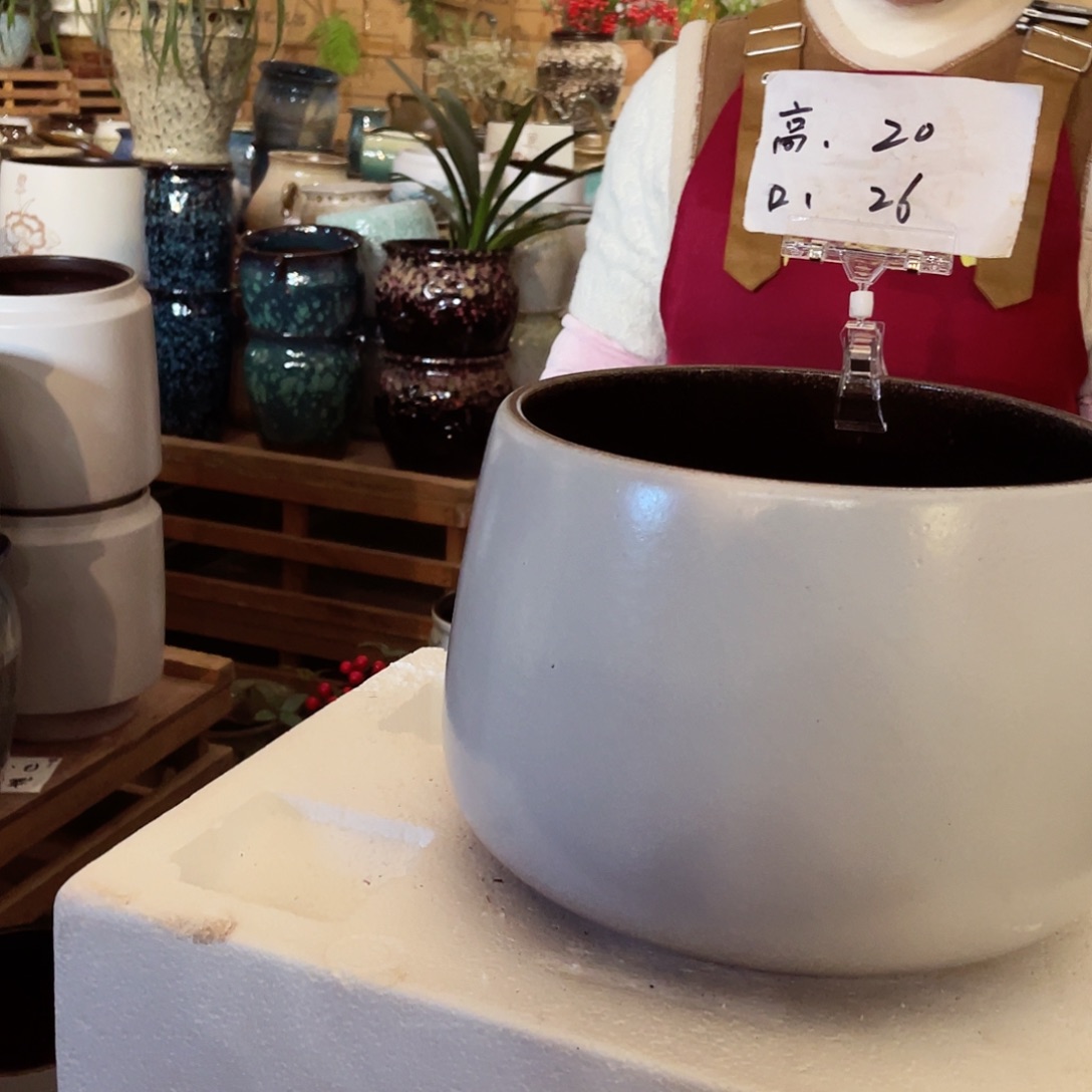 紫砂花盆高度20口径26