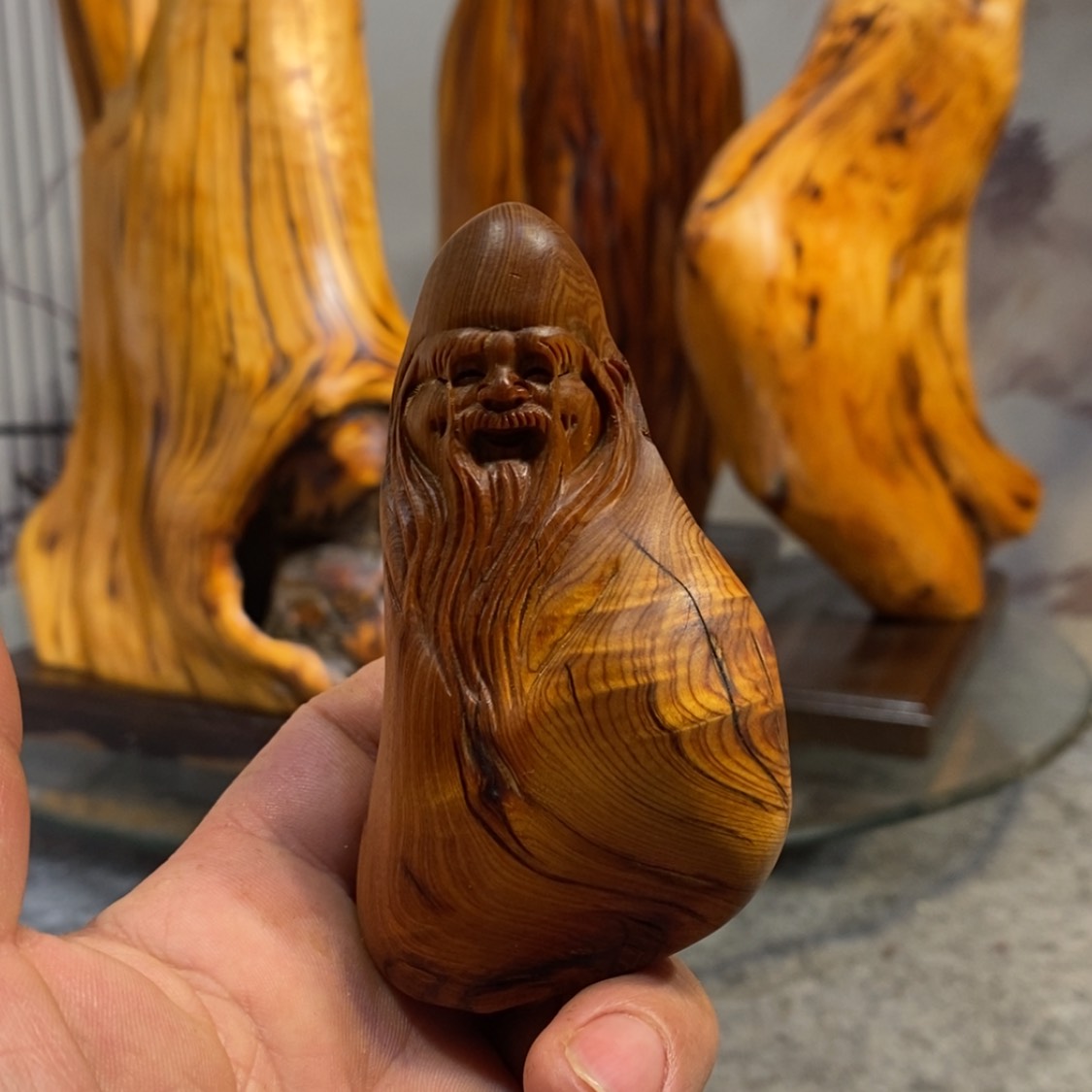 【闪购商品】柏木（崖柏）根雕木雕工艺品摆件家居满十送一手把件