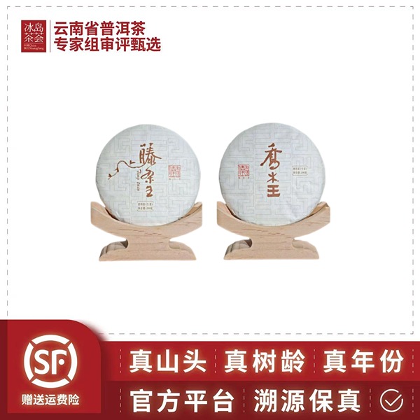 俸字号/2022年藤条王-200克饼+2021年乔木王-200克饼各一饼