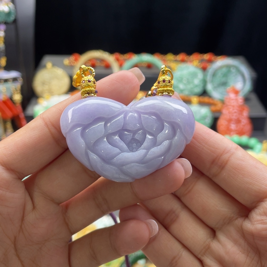 翡翠颈饰未镶嵌代编织