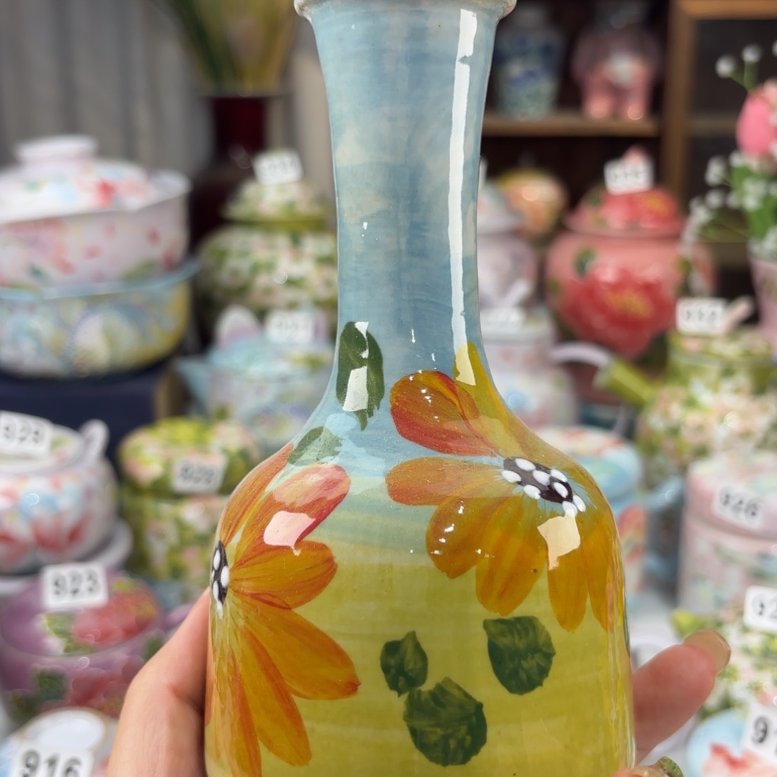 景德镇手绘高温釉下彩陶瓷茶具