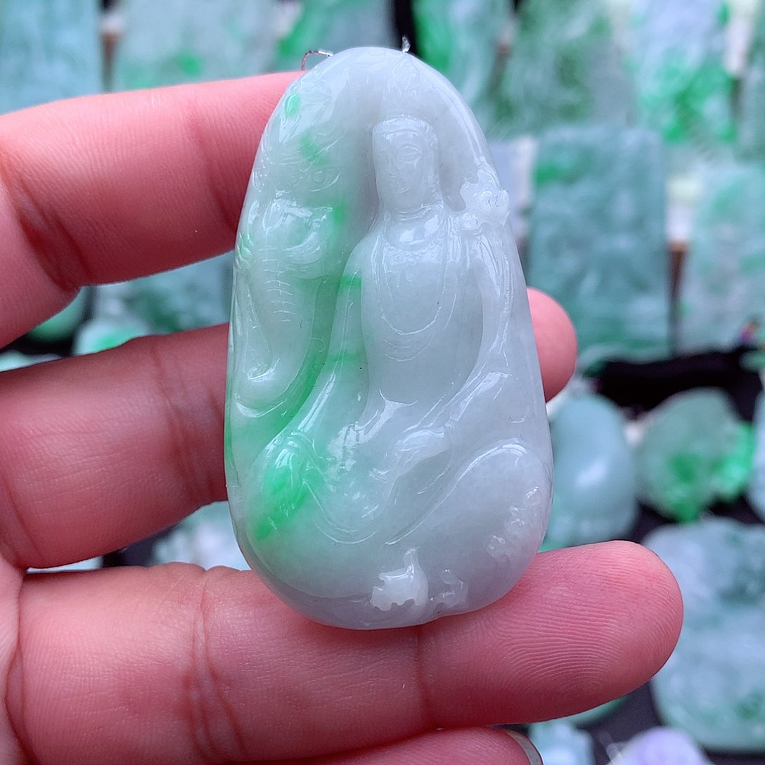 翡翠未镶嵌吊坠(不含链)