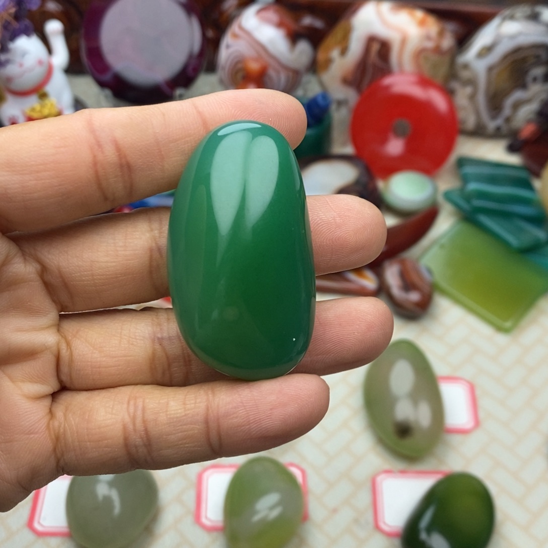 心***镜玛瑙/玉髓未镶嵌颈饰