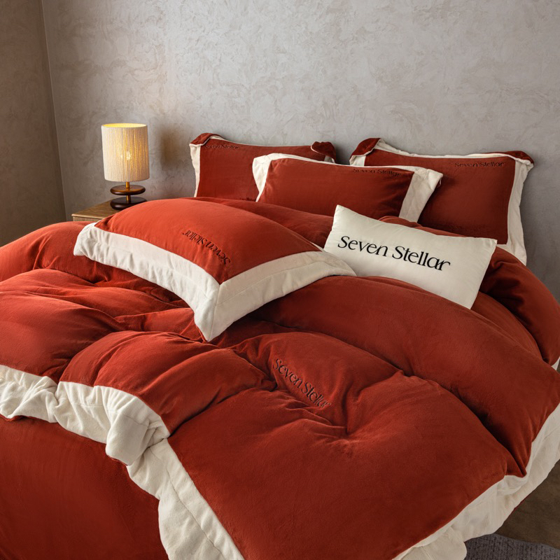 【星辰】-2025超细旦奶丝绒   秋冬保暖牛奶绒四件套