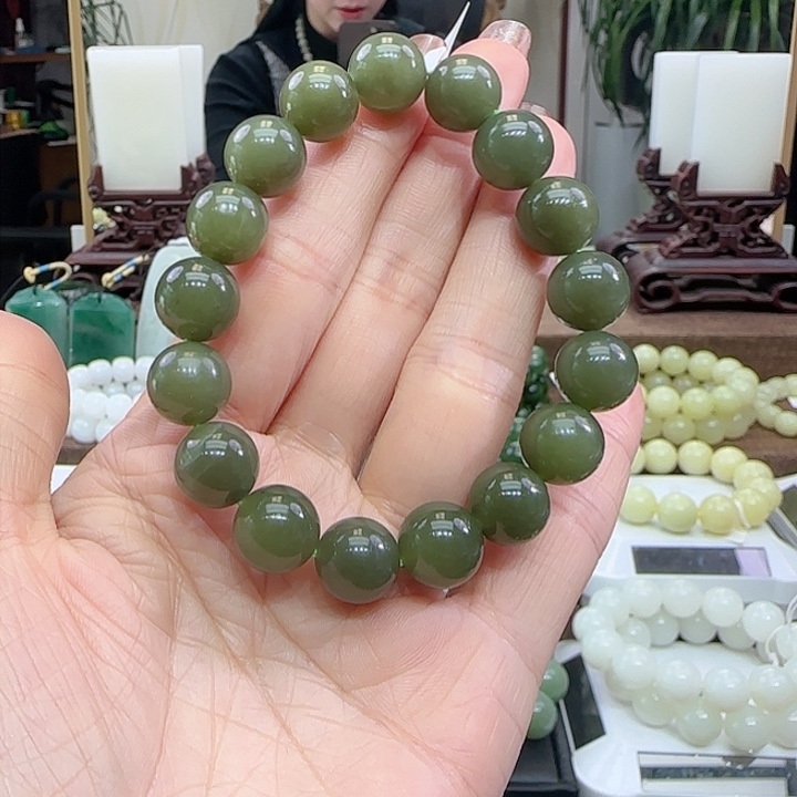 和田玉手链未镶嵌