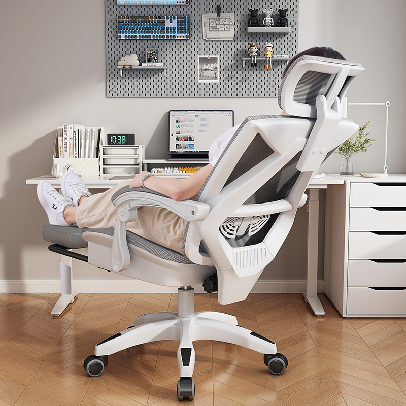 电脑椅家用办公椅子舒适久坐可躺电竞座椅升降学习护腰人体工学椅