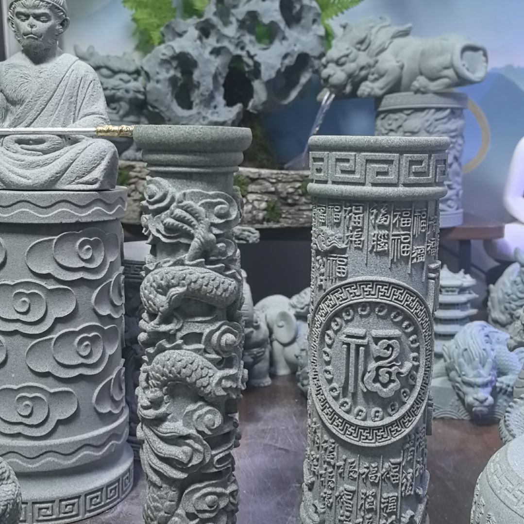 人造石青砂石造景摆件