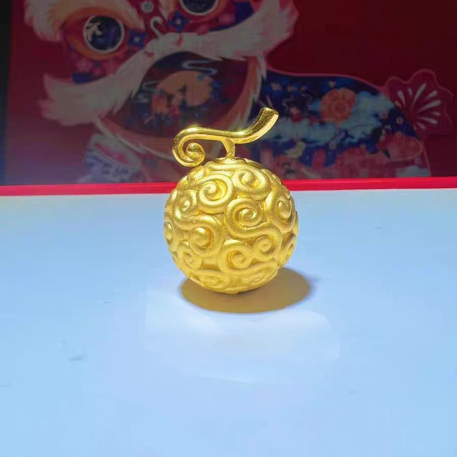 【创隆黄金】999足金黄金恶魔果实摆件