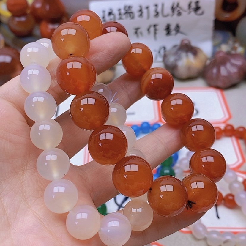 【闪购商品】未镶嵌玛瑙/玉髓珠宝半成品漠*