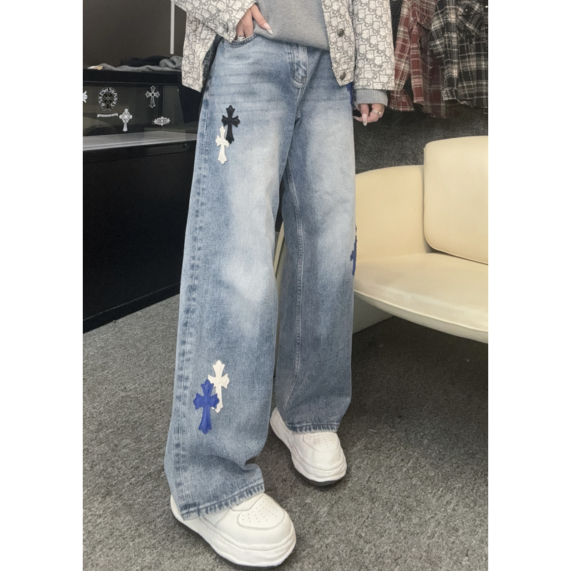 【甜甜专属】2024秋季新款百搭时尚潮流牛仔裤1018