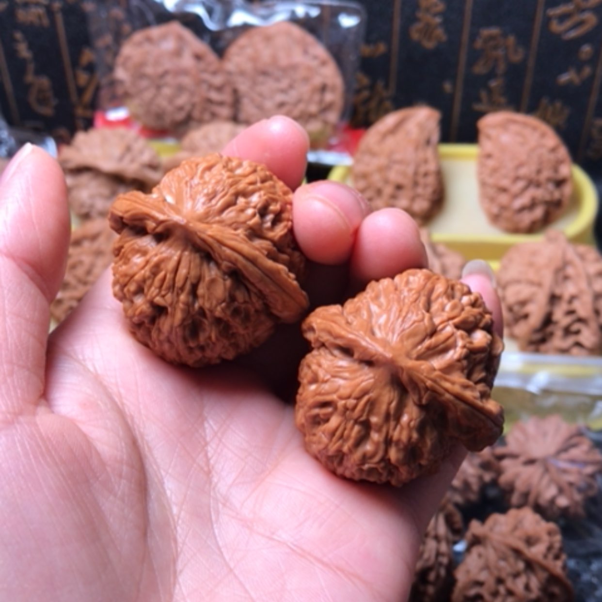 【闪购商品】摆件核桃水龙纹尺寸40