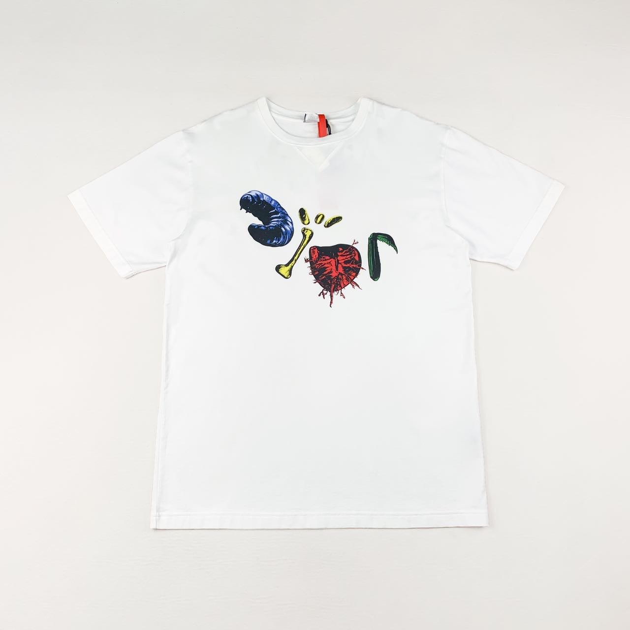 未使用 DIOR/迪奥 撞色图案印花圆领短袖m码编码xb6666