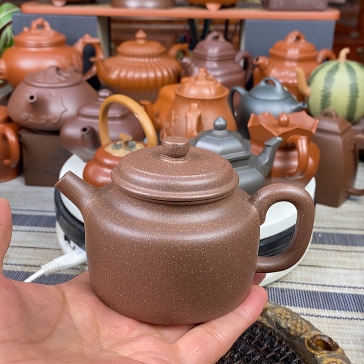 紫砂茶壶德钟180cc原矿一厂老段