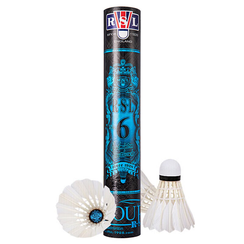 亚狮龙（RSL）羽毛球亚6号鸭毛稳定耐打训练比赛羽球12个装77速