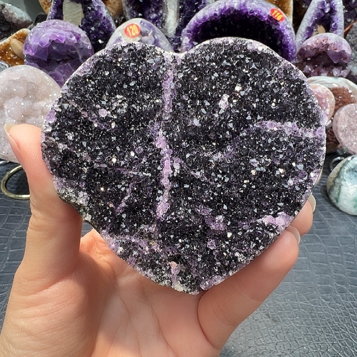 珠宝半成品紫晶未镶嵌