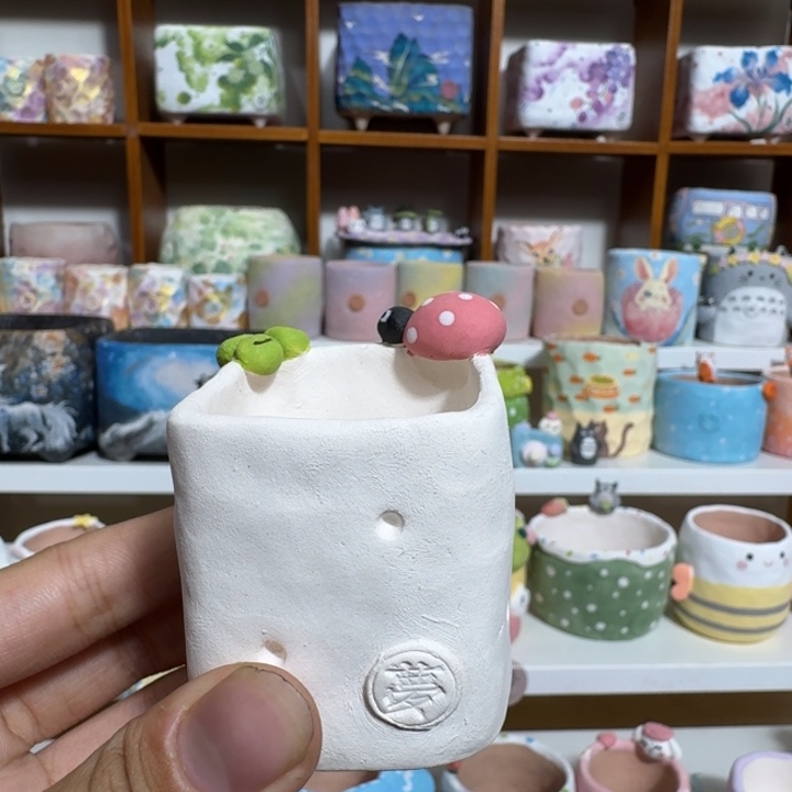 4***喂青梦陶艺手作花盆