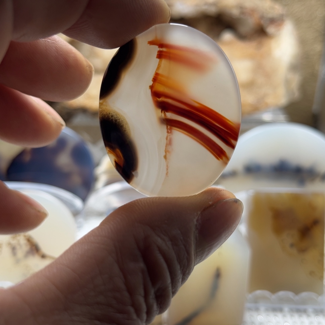 玛瑙/玉髓未镶嵌吊坠(不含链)