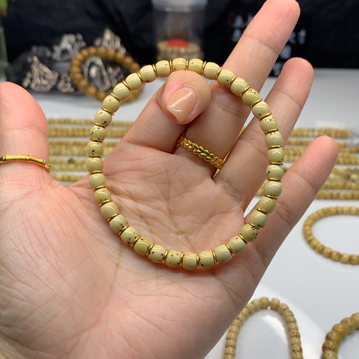 星月菩提手串5.6素串数星星