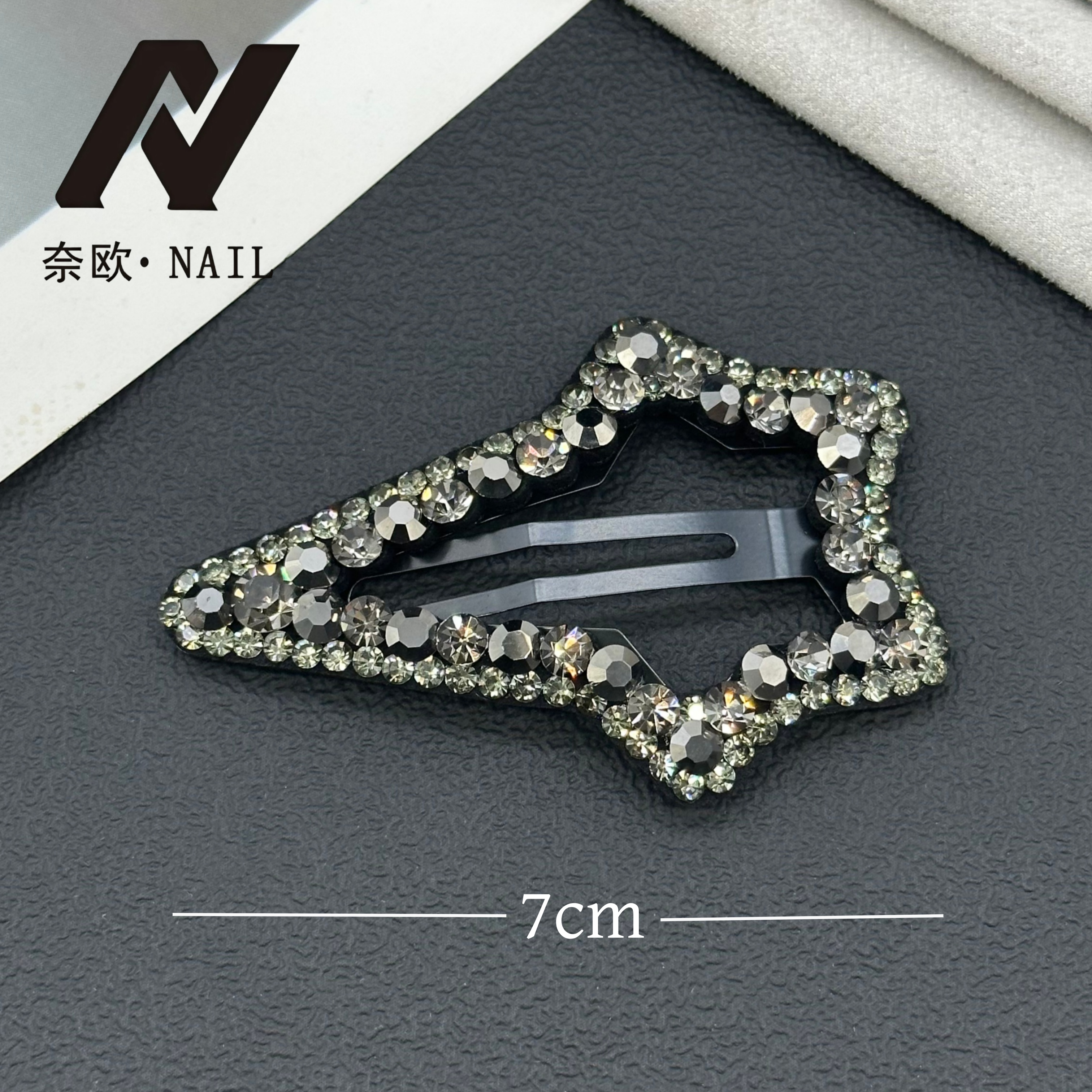 【NAIL·奈欧】设计师6413掰掰夹满钻高级bb夹